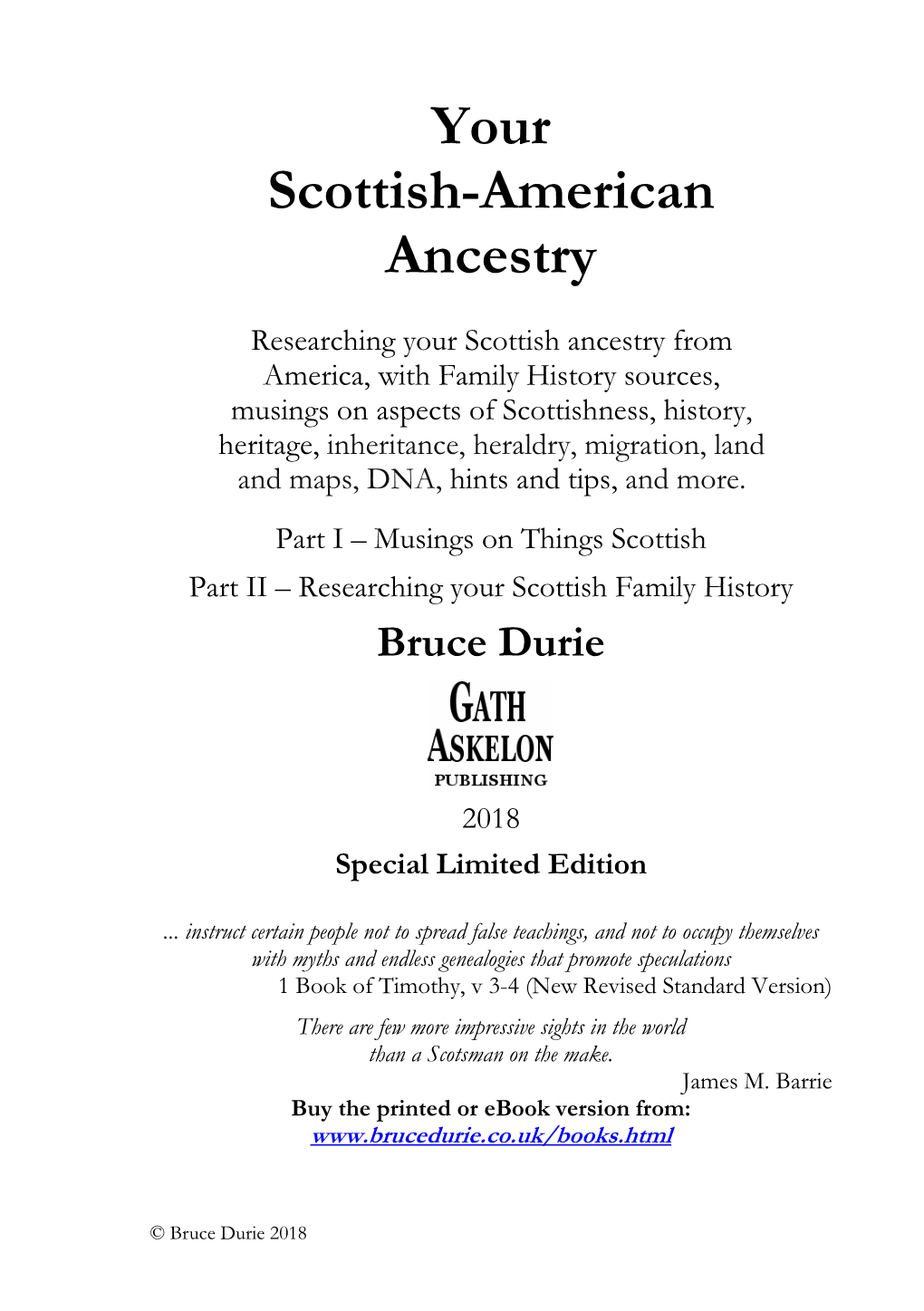 Your Scottish-American Ancestry