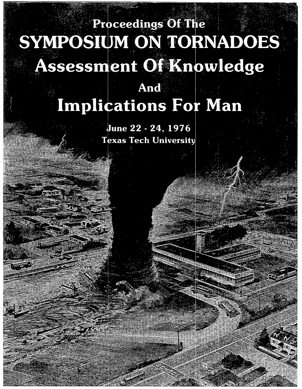 Risk Probabilities Associated with Tornado Windspeeds, Proceedings