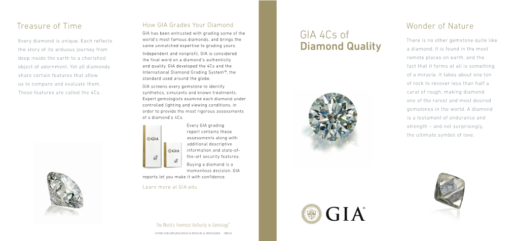 GIA 4Cs of Diamond Quality