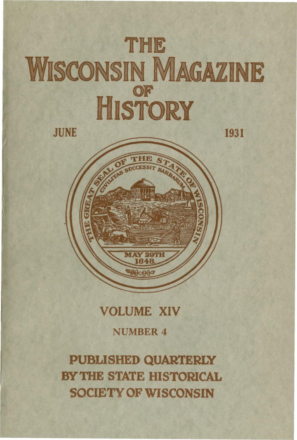 June 1931 Volume Xiv Published Quarterly Bythe