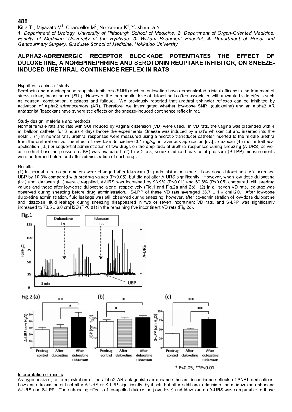 488 Alpha2-Adrenergic Receptor Blockade