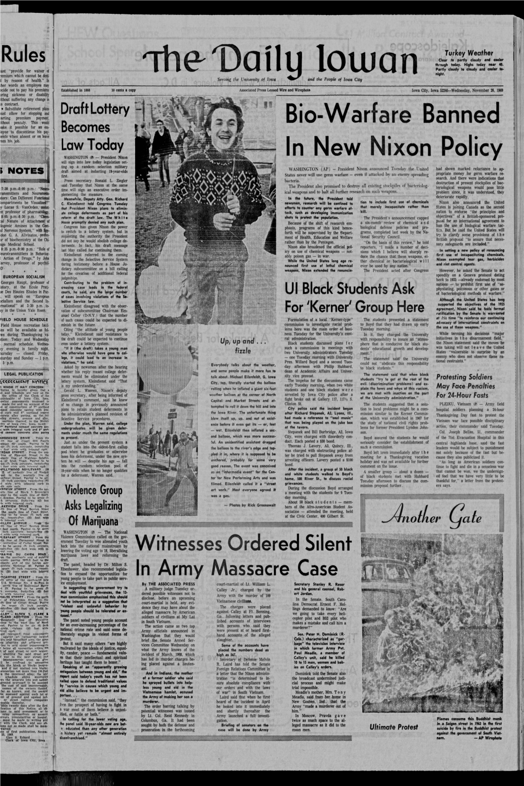 Daily Iowan (Iowa City, Iowa), 1969-11-26
