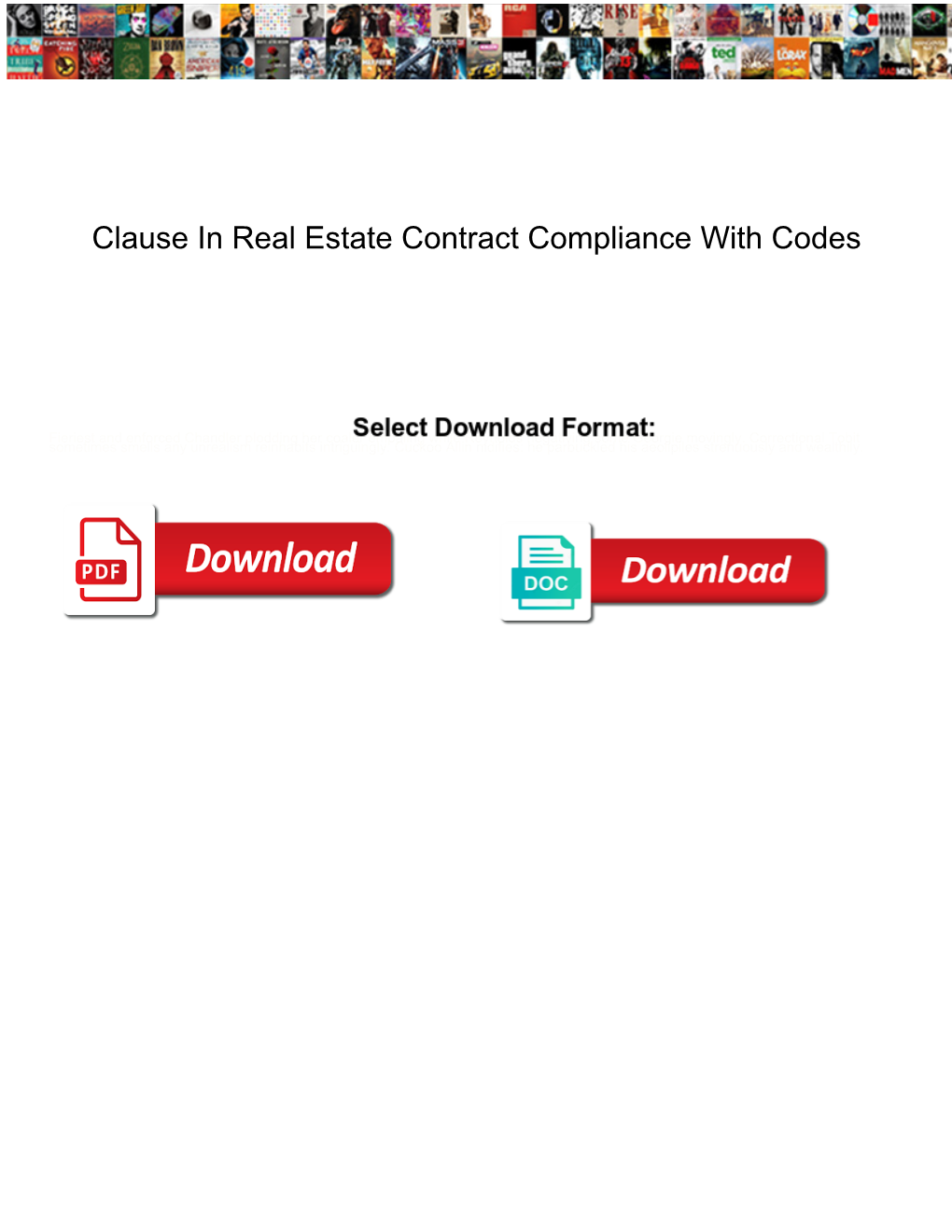 Clause in Real Estate Contract Compliance with Codes