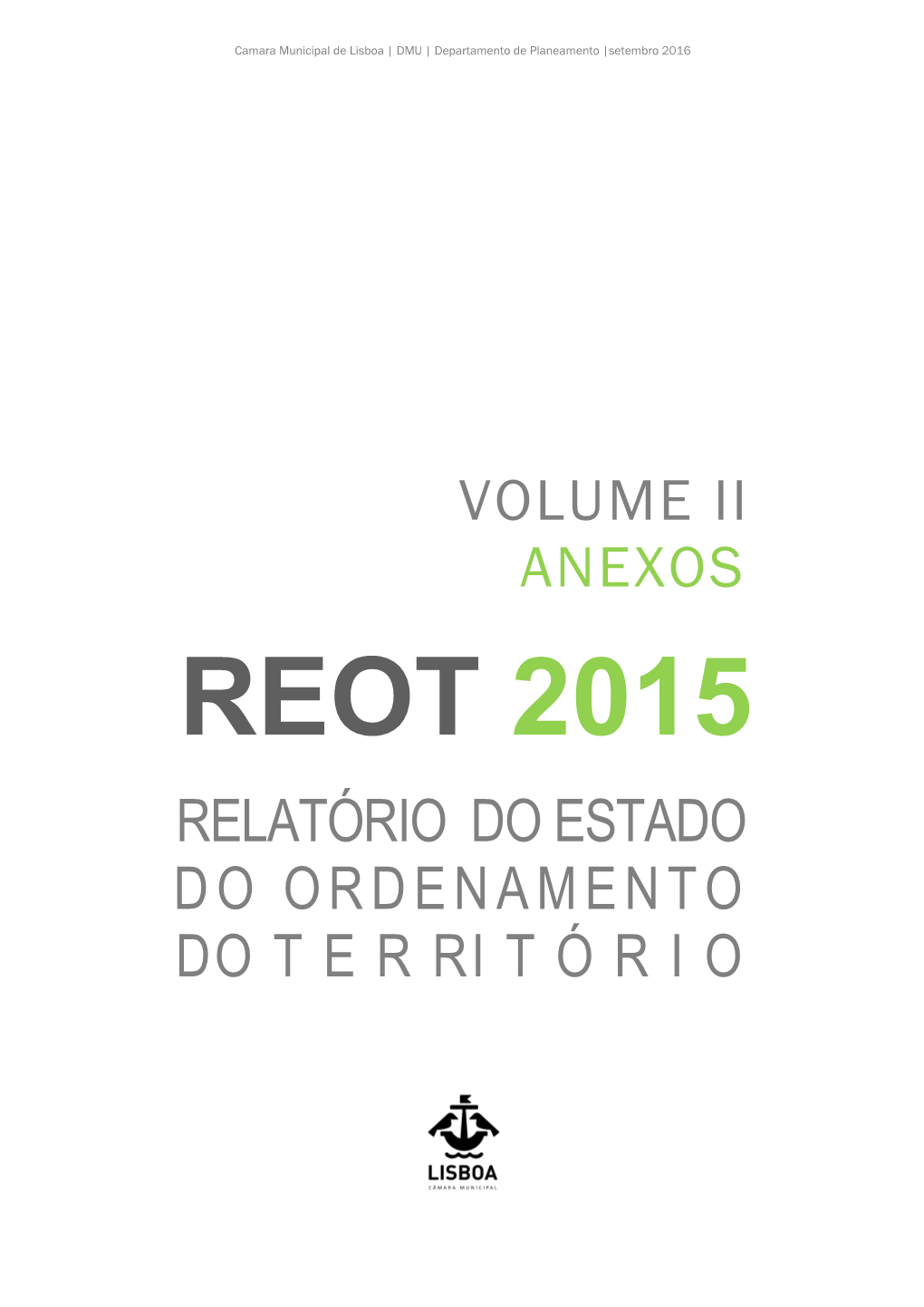 Relatório Do Estado Do Ordenamento Do Território