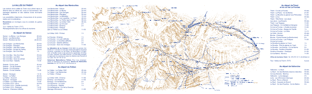 LA VALLÉE DU TRIENT Au Départ De Salvan Au Départ Des Marécottes