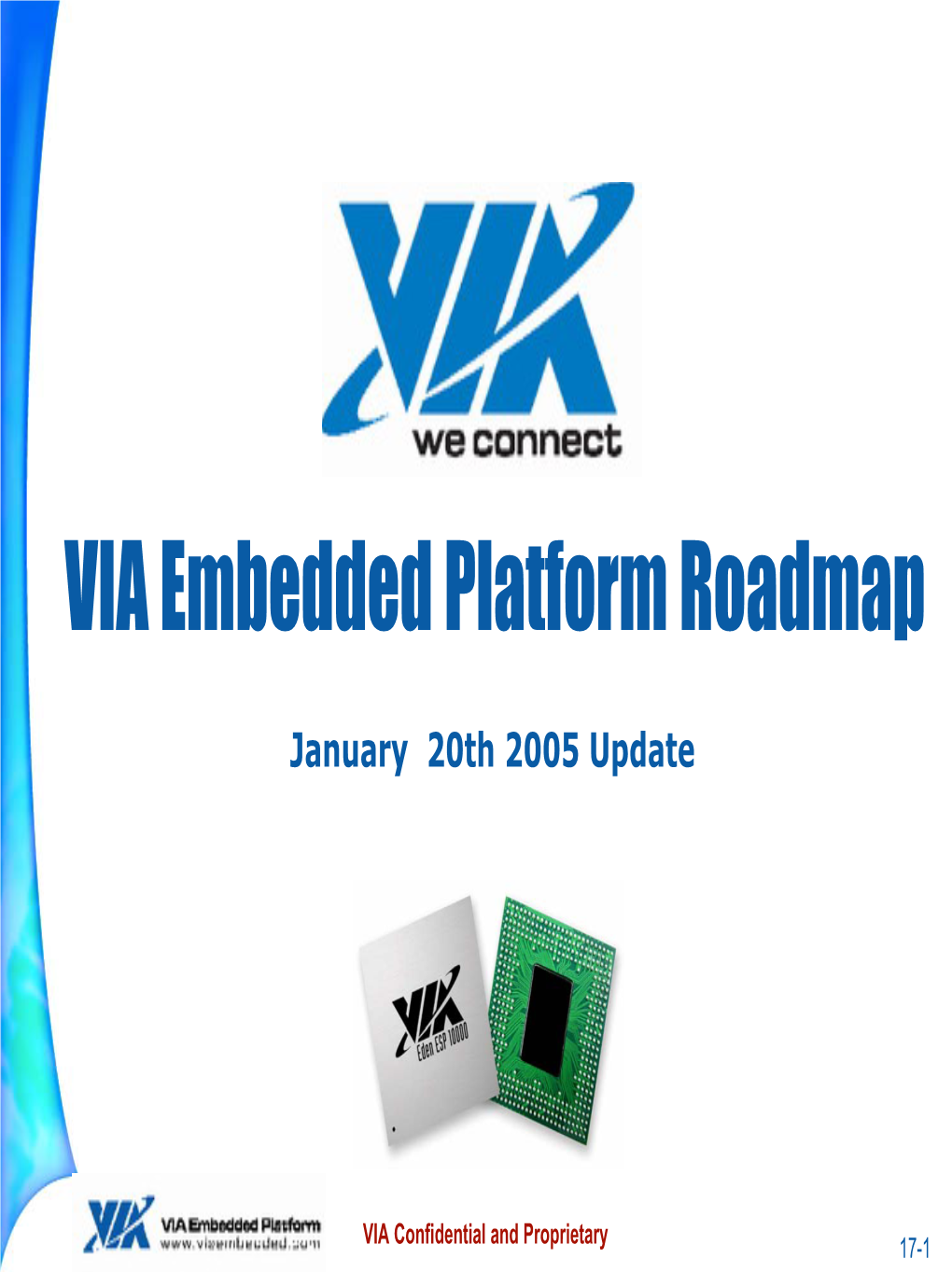 VIA C7, Eden (V4 Bus), CN900 Product Brief Available N Windows CE MPEG-2 SDK for CLE266/CN400 V1.0 Beta N Windows XP Embedded with Service Pack 2