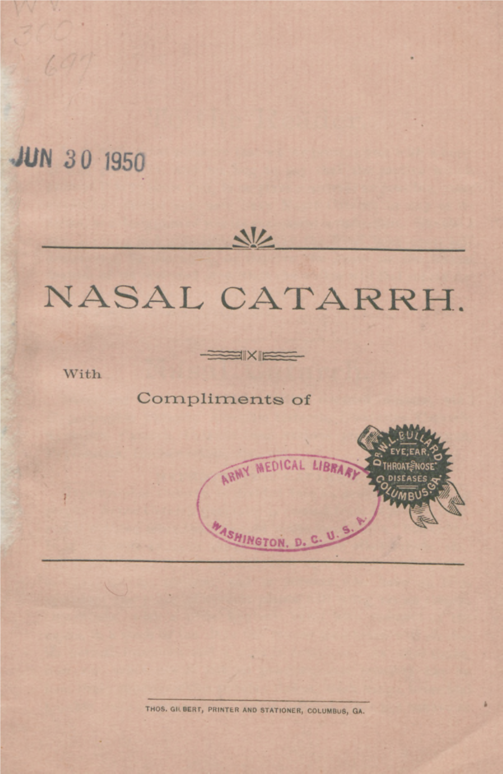 Nasal Catarrh