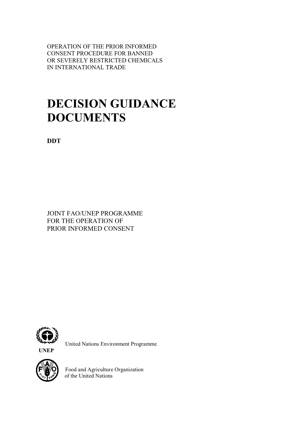 Decision Guidance Documents