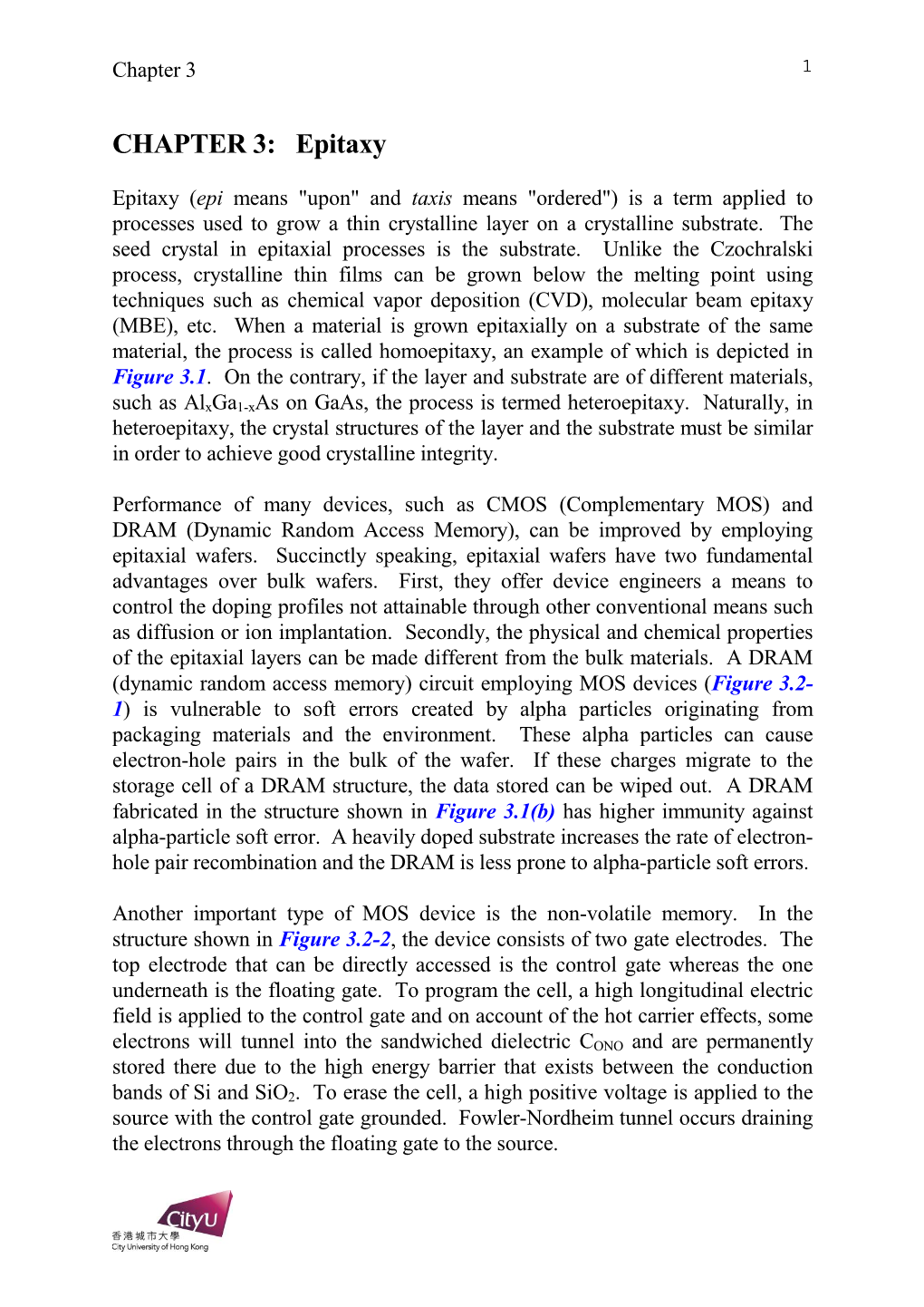 CHAPTER 3: Epitaxy