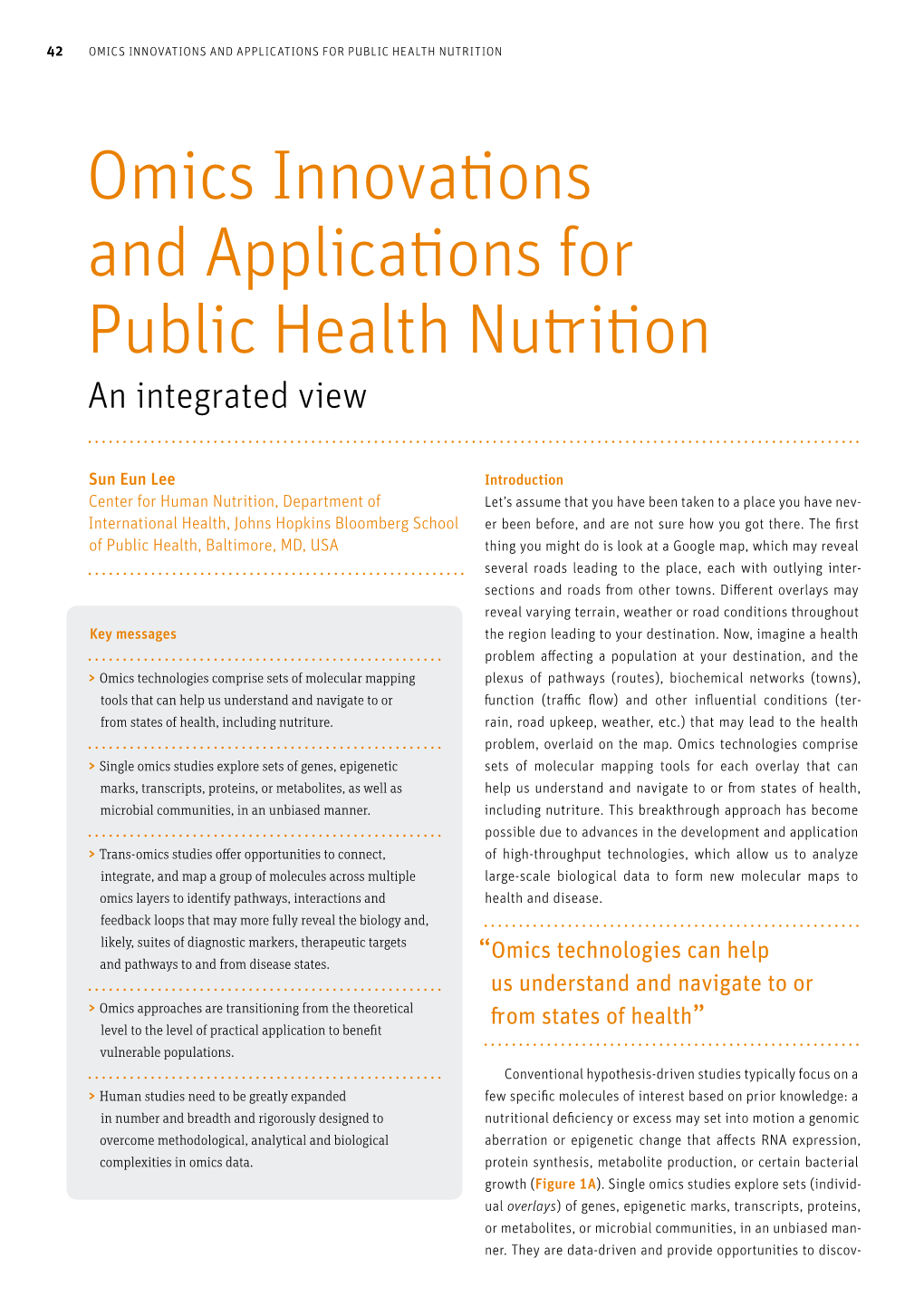 Omics Innovations and Applications for Public Health Nutrition