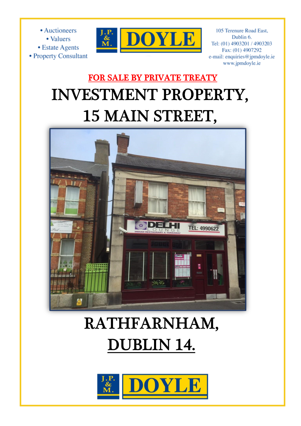 Investment Property, 15 Main Street, Rathfarnham
