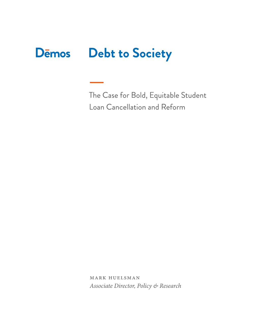 Debt to Society