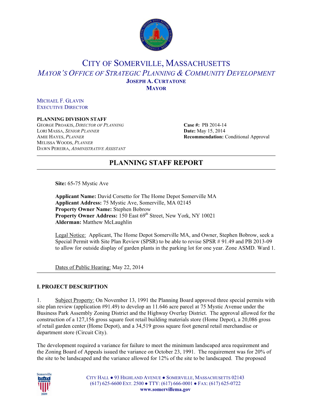 Mayor's Office of Strategic Planning & Community Development