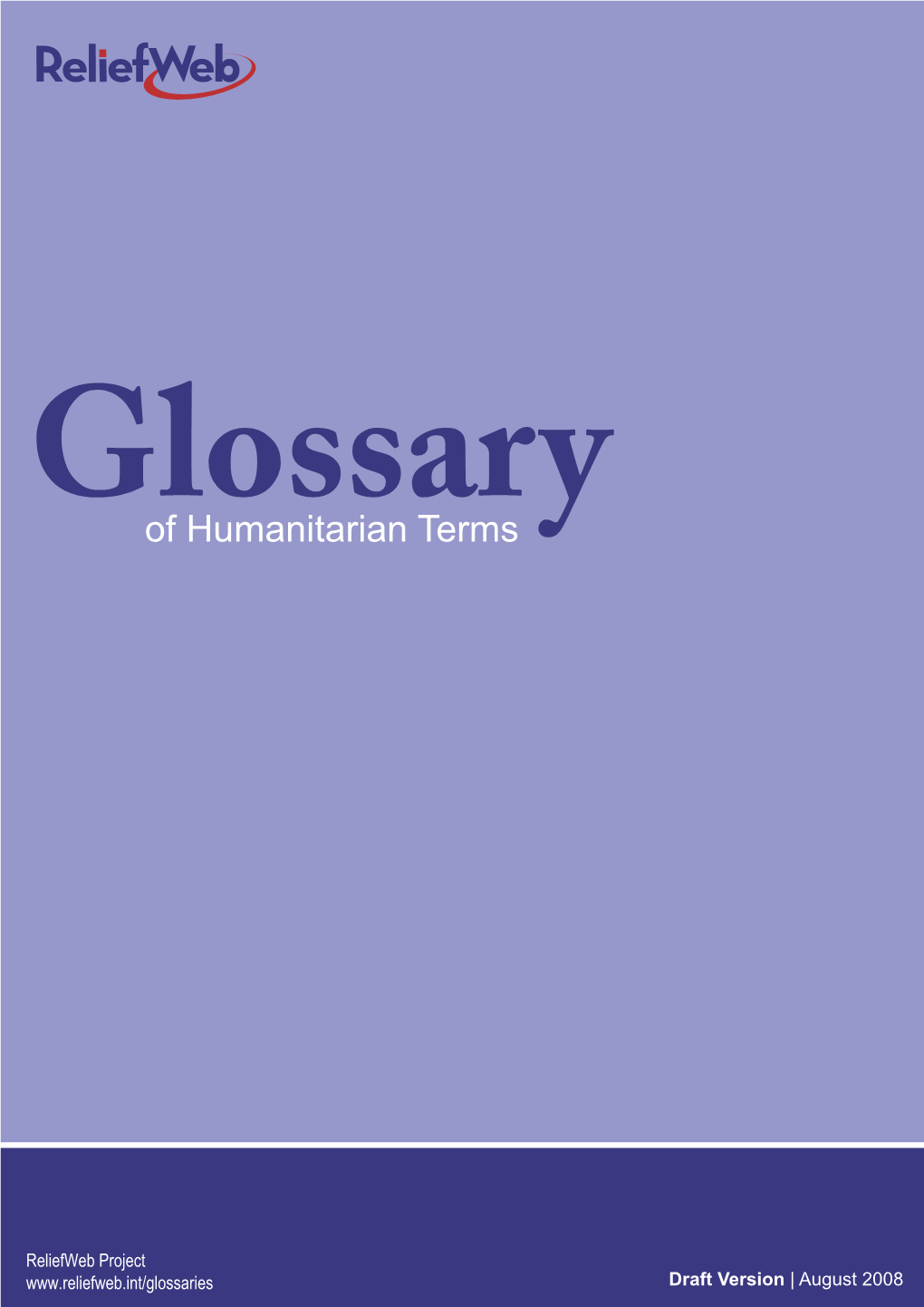 Glossary of Humanitarian Terms