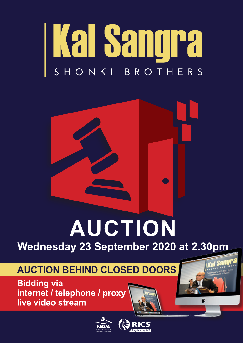 AUCTION Wednesday 23 September 2020 at 2.30Pm