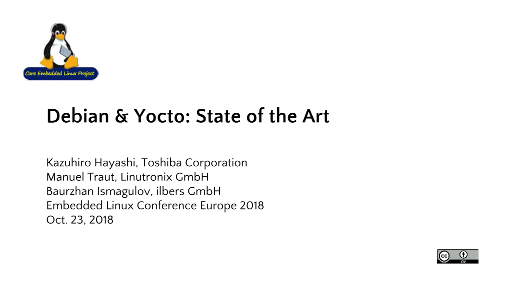 Debian & Yocto: State of The