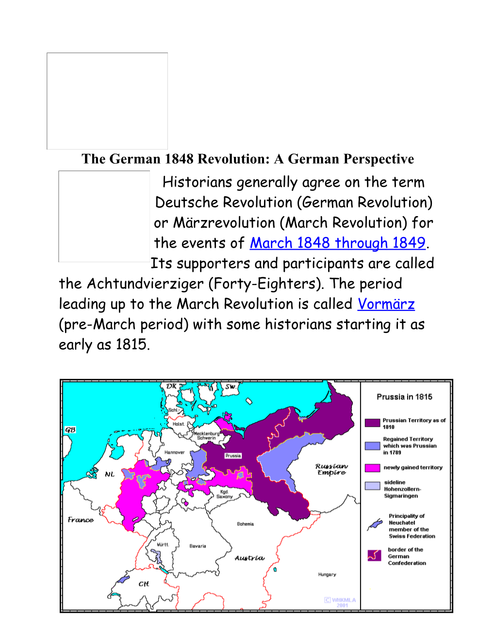 The German 1848 Revolution: A German Perspective