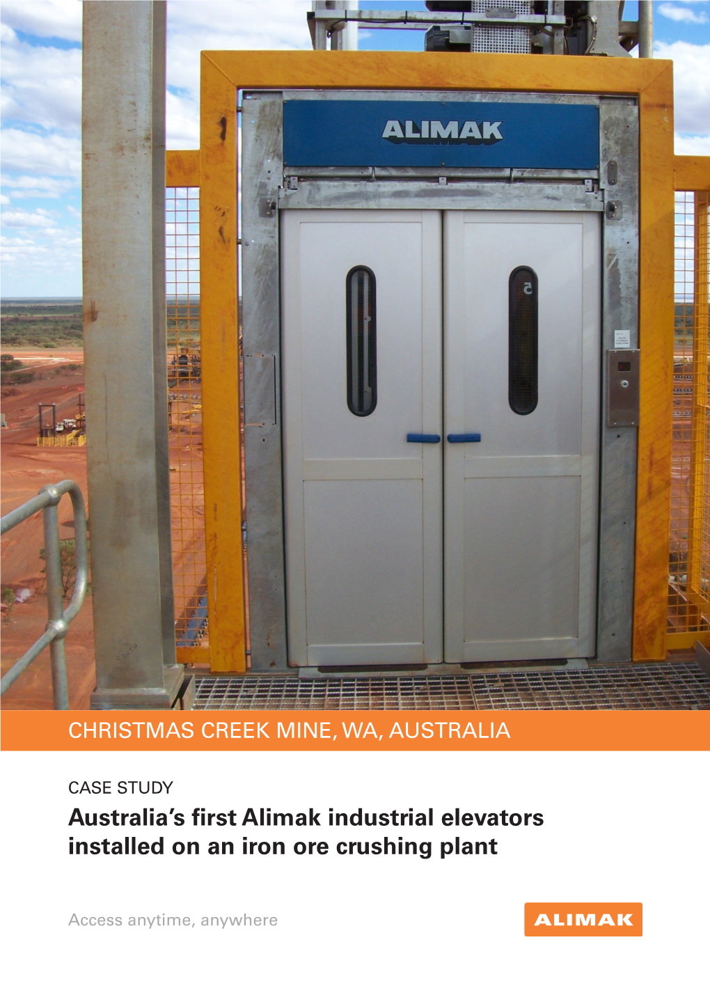 Australia's First Alimak Industrial Elevators Installed on an Iron Ore