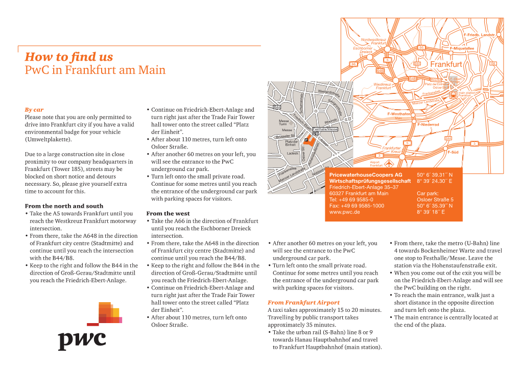 How to Find Us Pwc in Frankfurt Am Main Page 2