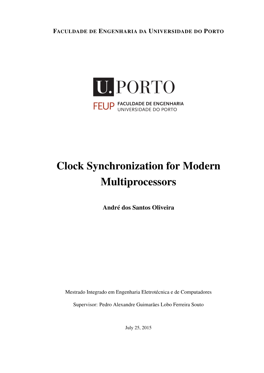 Clock Synchronization for Modern Multiprocessors