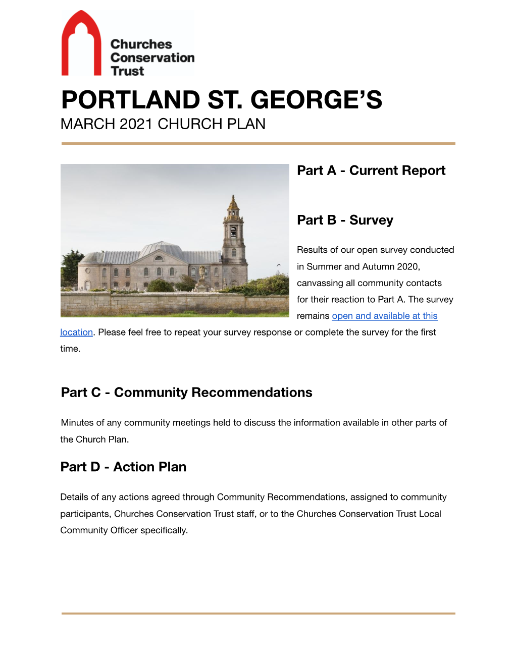 Portland Church Plan