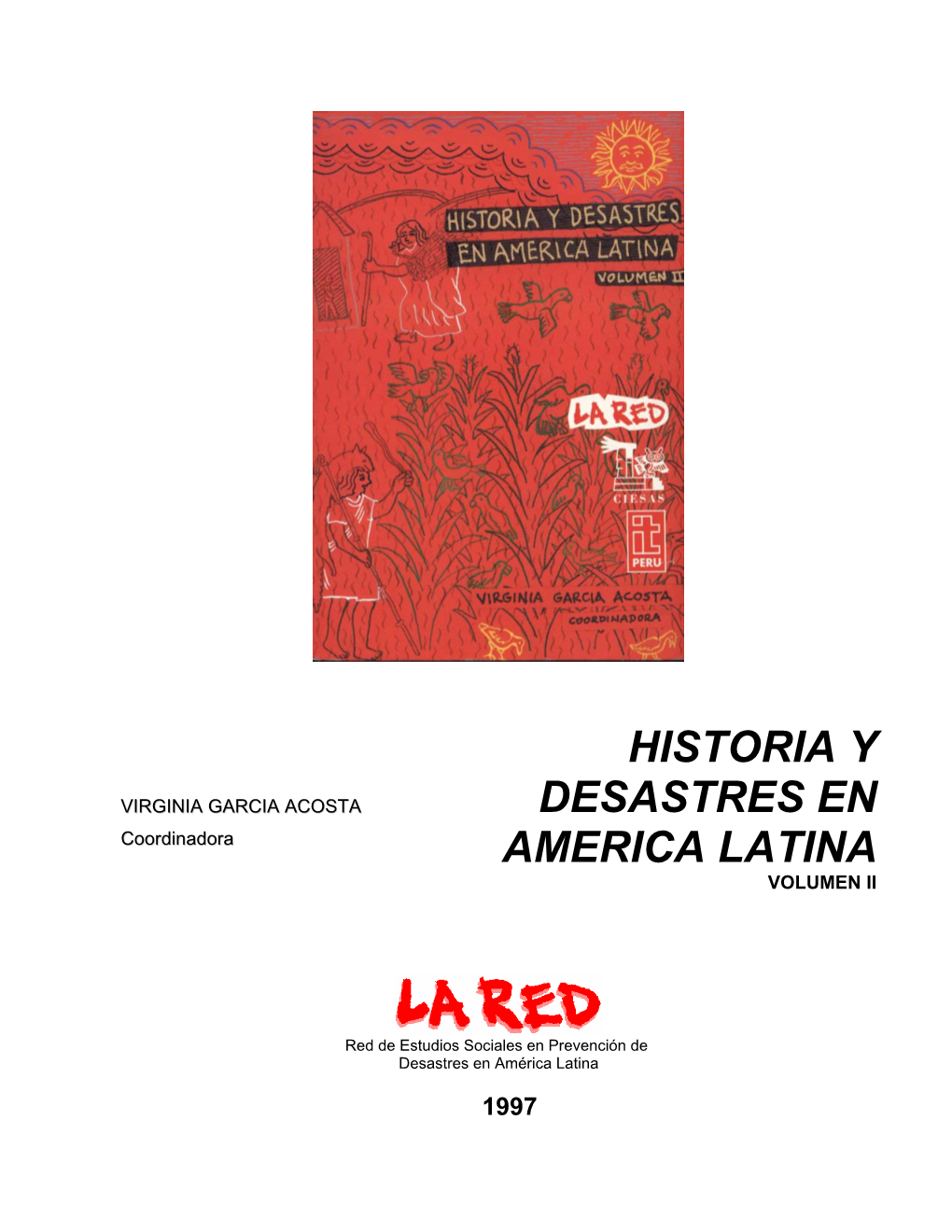 Historia Y Desastres En America Latina