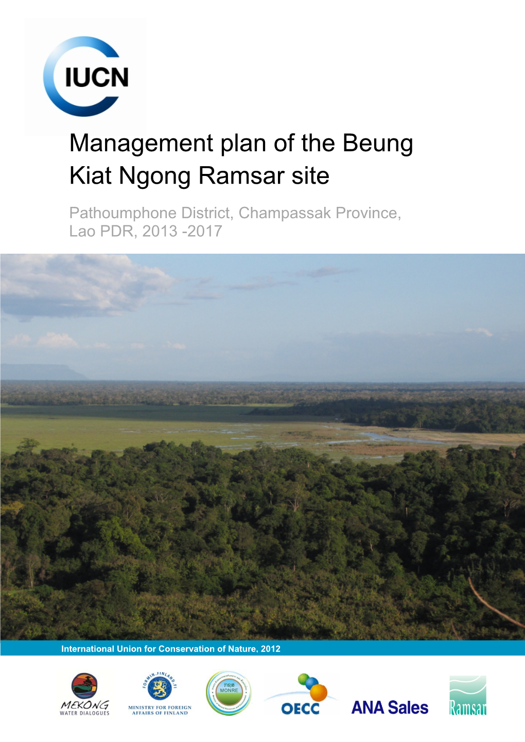 Management Plan of the Beung Kiat Ngong Ramsar Site