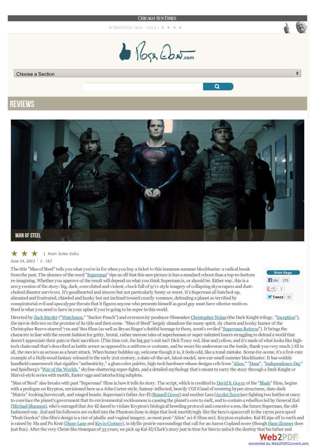 Man of Steel Movie Review & Film Summary