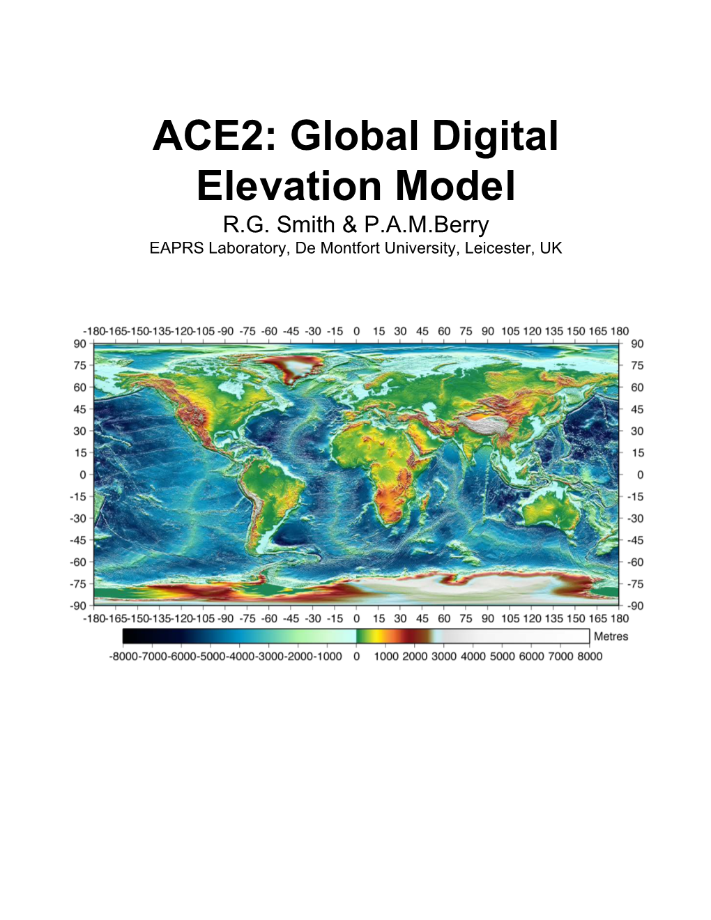 ACE2: Global Digital Elevation Model R.G