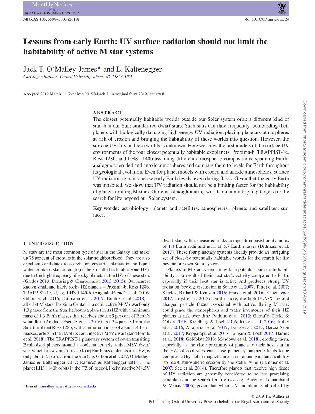 UV Surface Radiation Should Not Limit the Habitability of Active M Star Systems