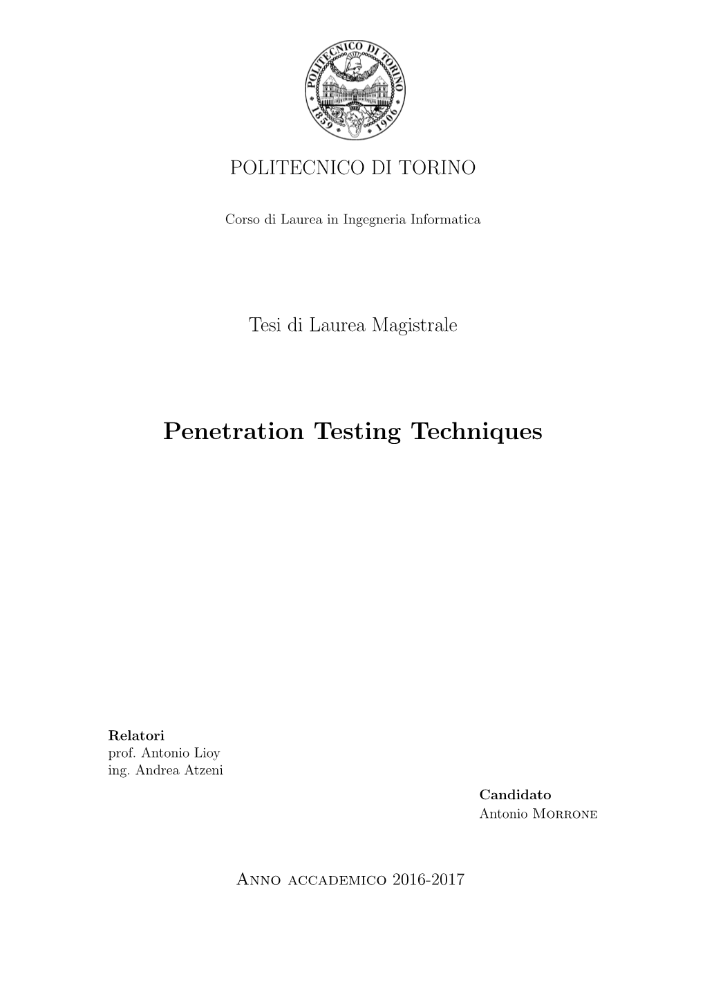 Penetration Testing Techniques