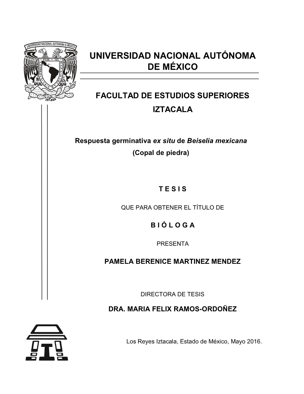 Respuesta Germinativa Ex Situ De Beiselia Mexicana (Copal De Piedra)