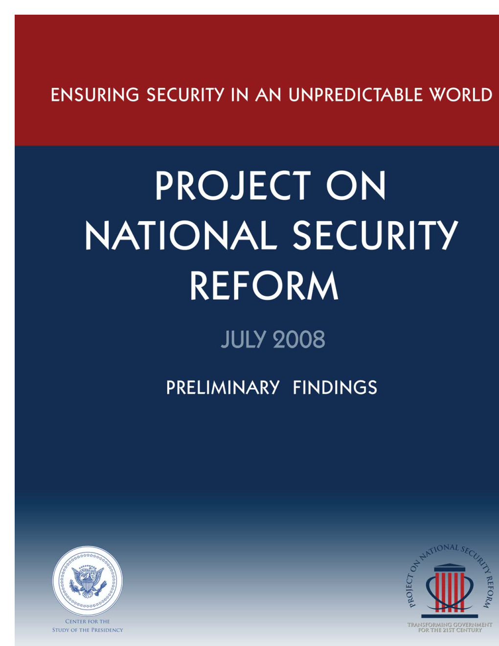Project on National Security Reform James M