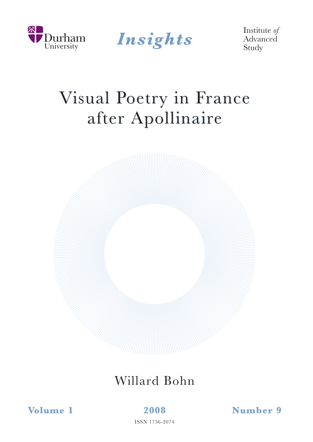 Visual Poetry in France After Apollinaire