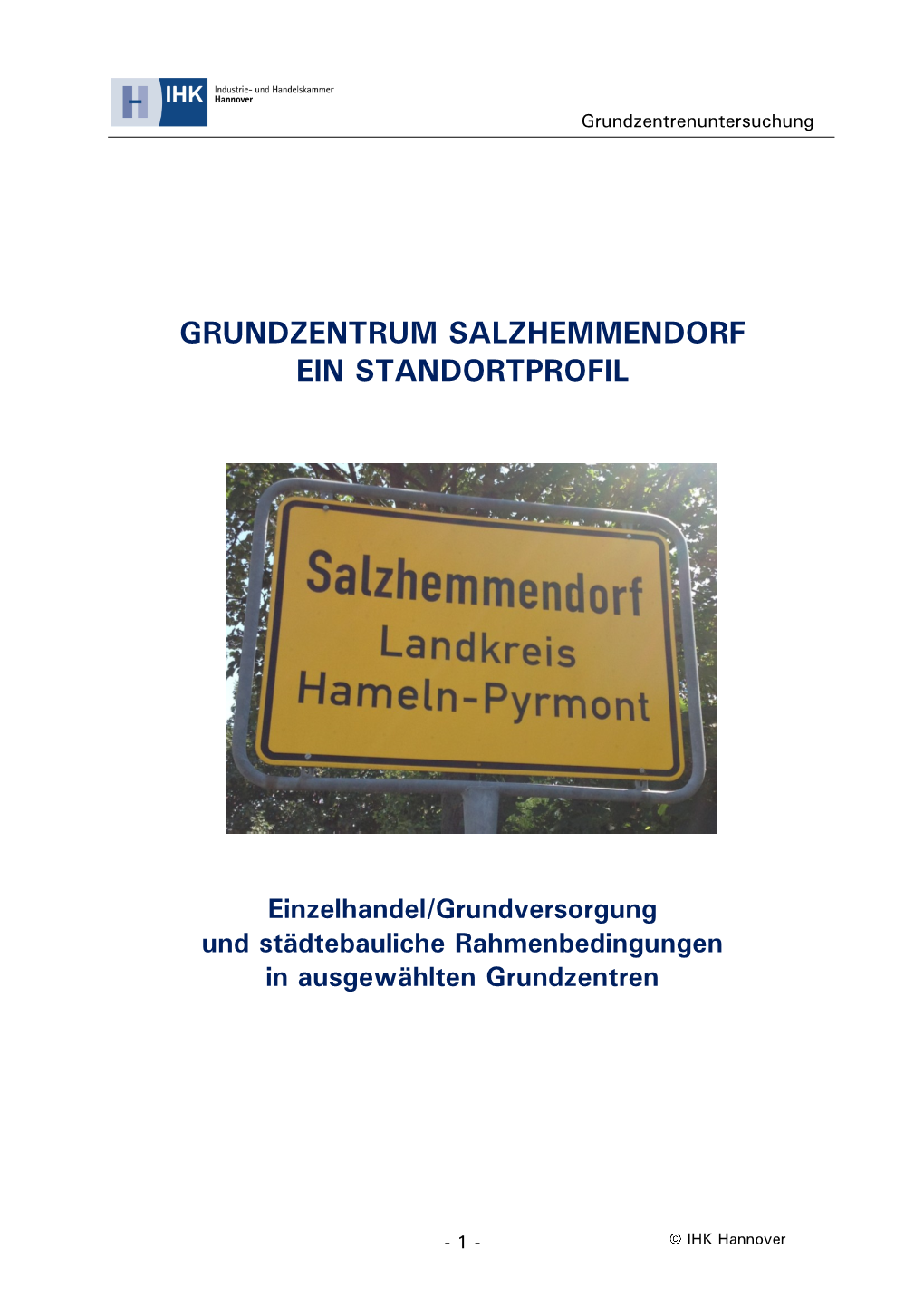 Standortprofil Salzhemmendorf