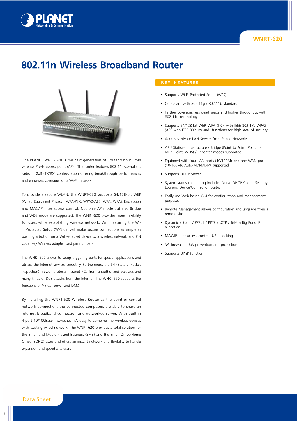 802.11N Wireless Broadband Router