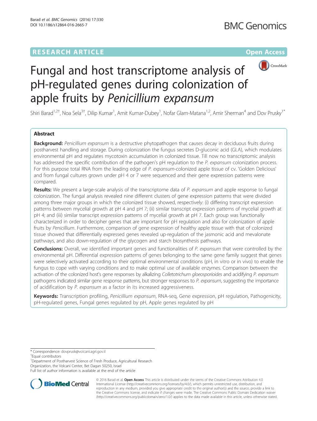 Fungal and Host Transcriptome Analysis of Ph-Regulated Genes