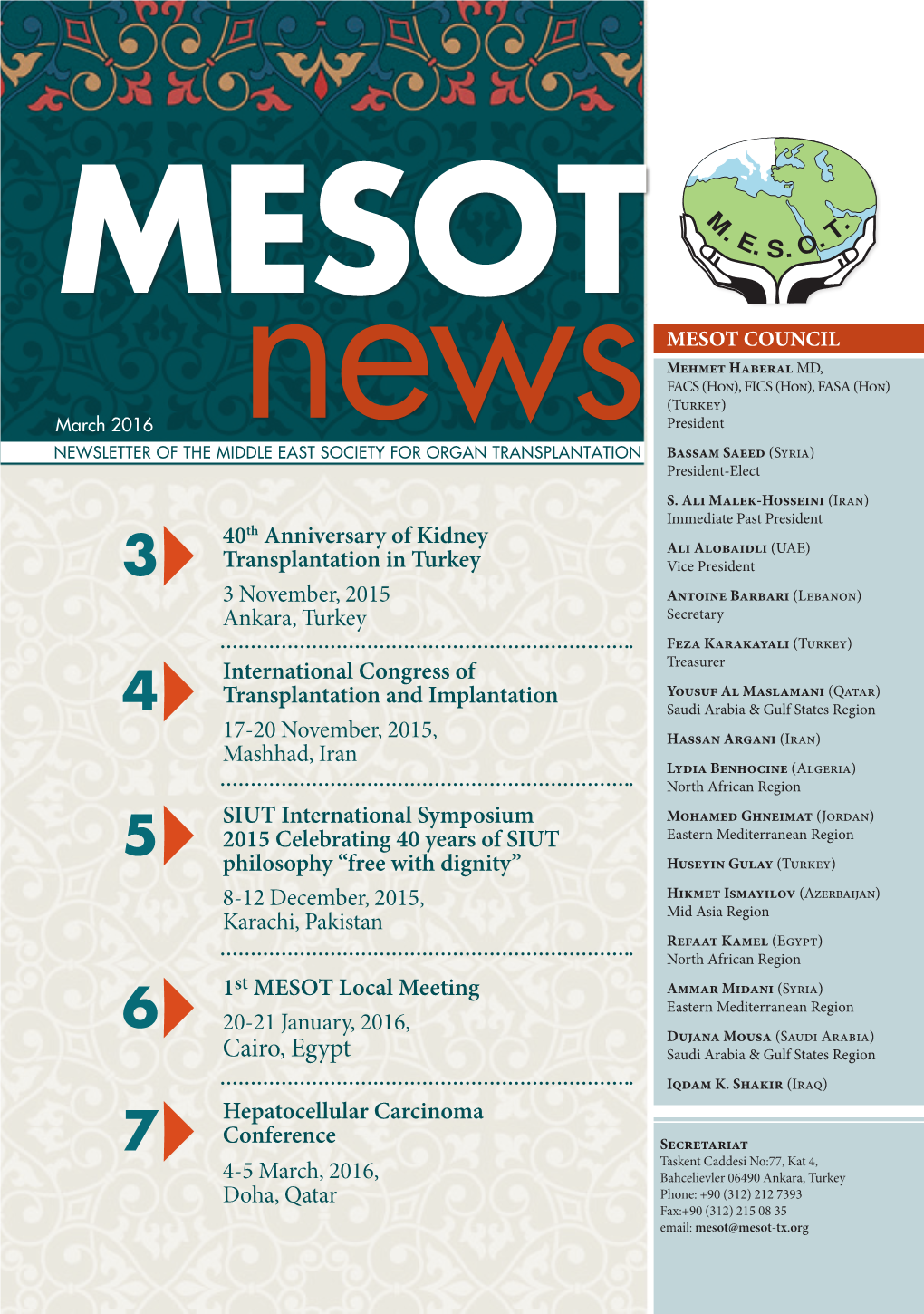 MESOT Newsletter