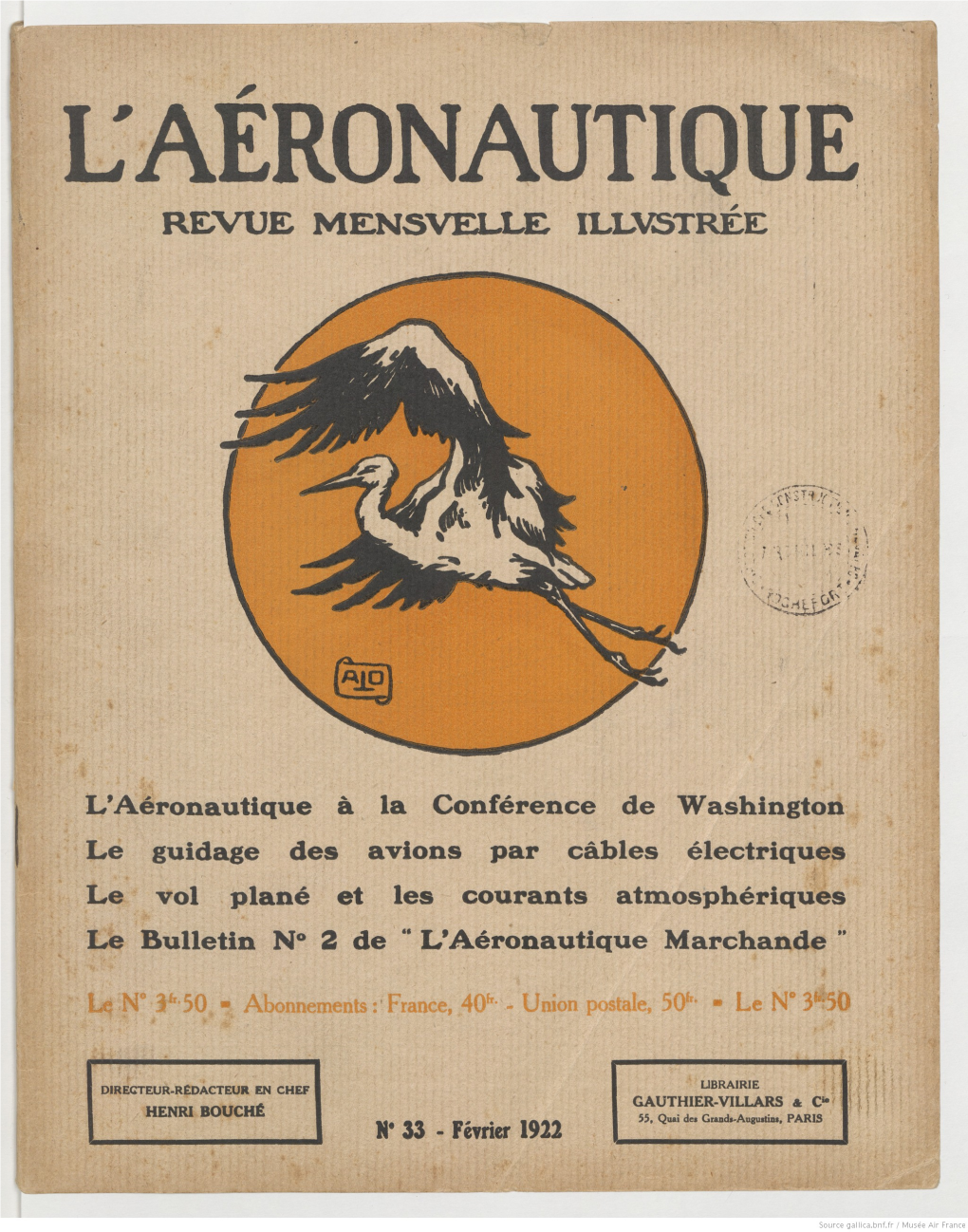 L'aéronautique. Revue Mensuelle Des Études, Expériences, Inventions Et