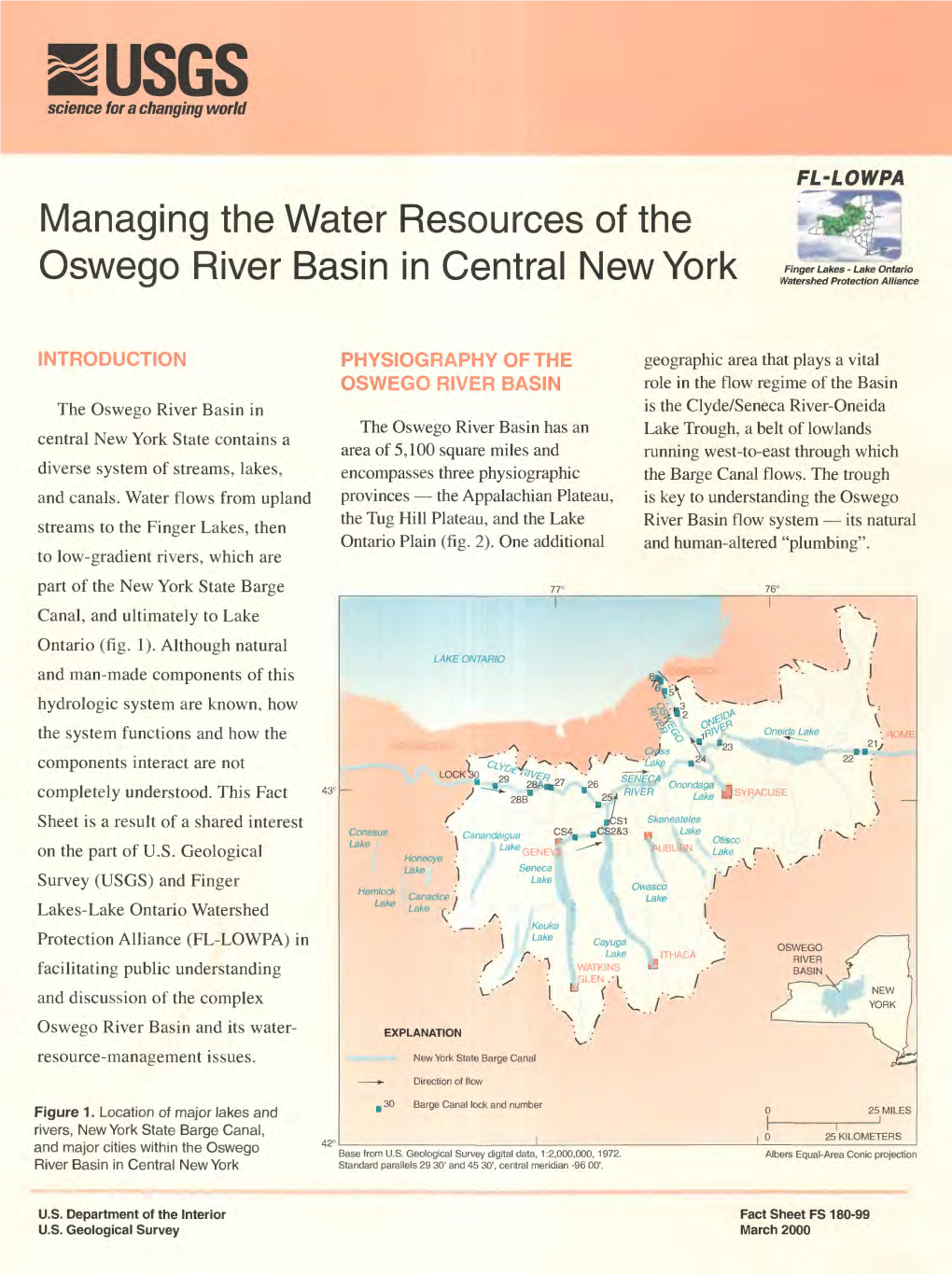 Managing the Water Resources of the Oswego River Basin in Central New