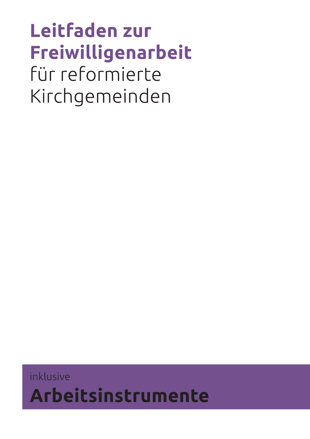 Für Reformierte Kirchgemeinden