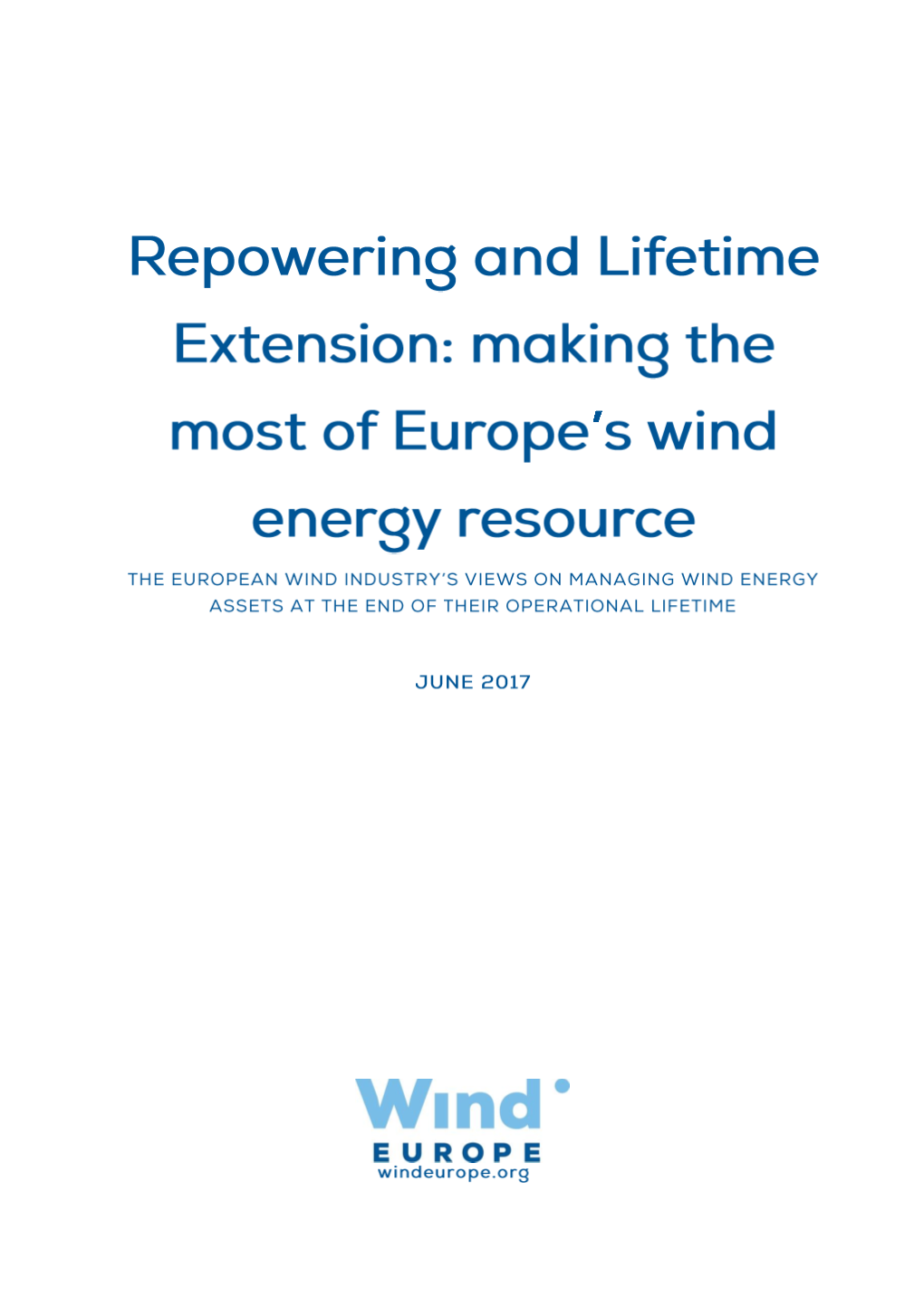 Repowering and Lifetime Extension