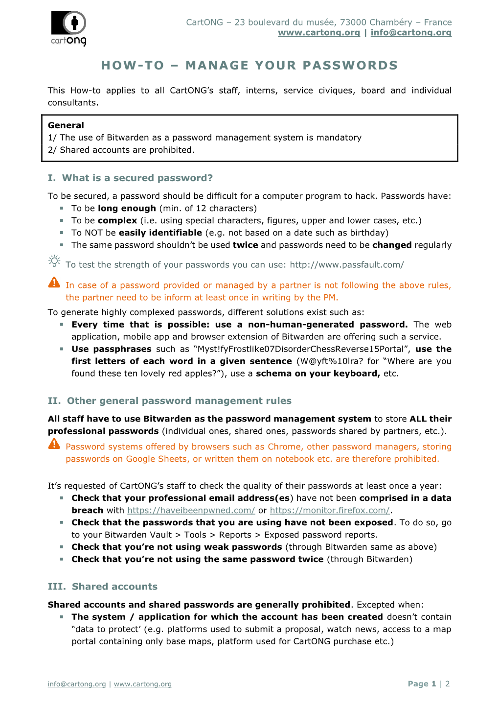 How-To – Manage Your Passwords