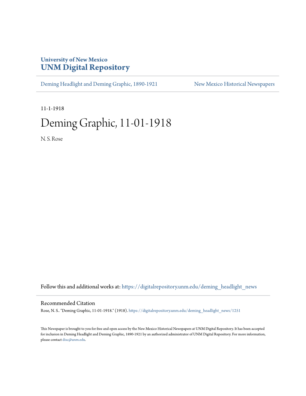 Deming Graphic, 11-01-1918 N