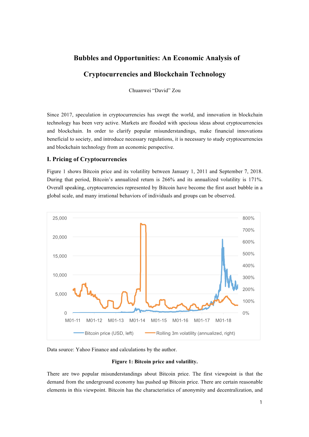 An Economic Analysis of Cryptocurrencies and Blockchain