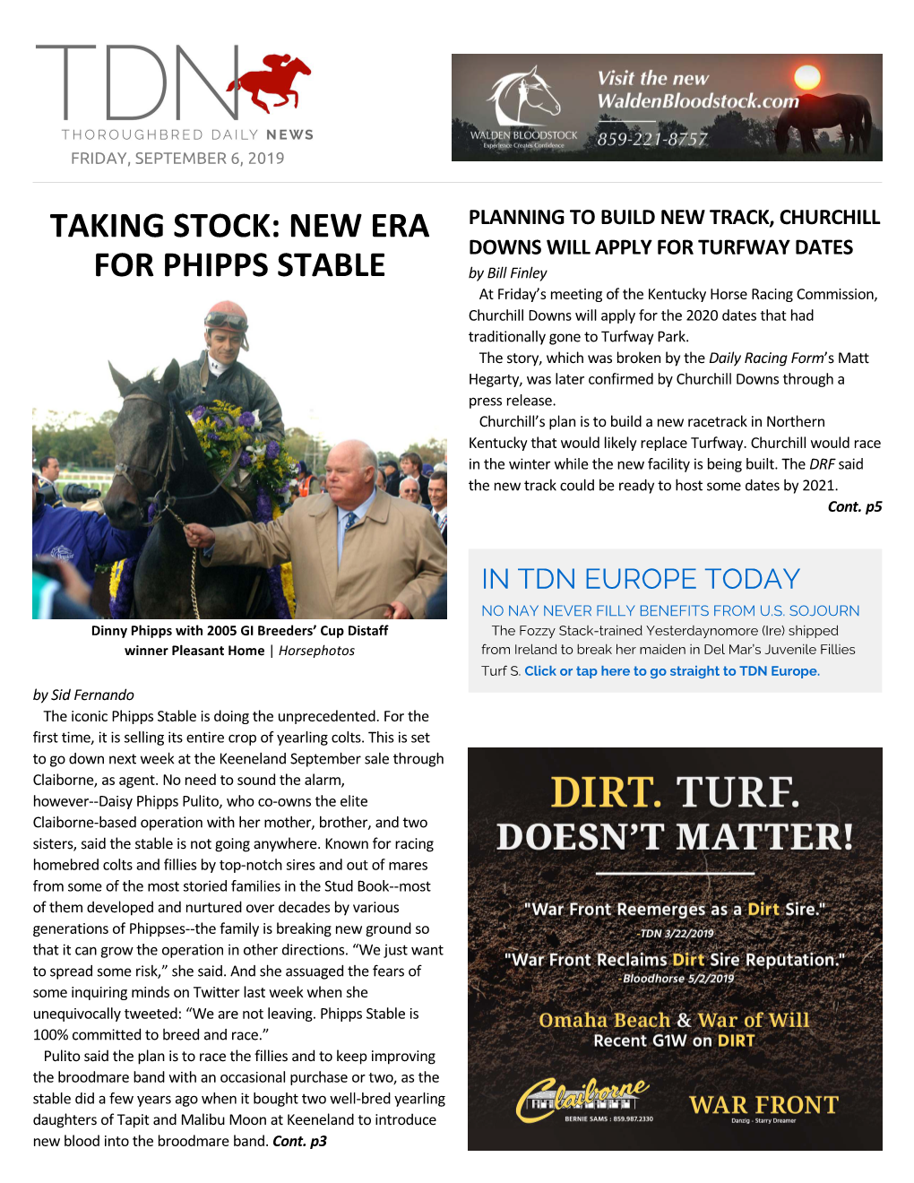 New Era for Phipps Stable Cont