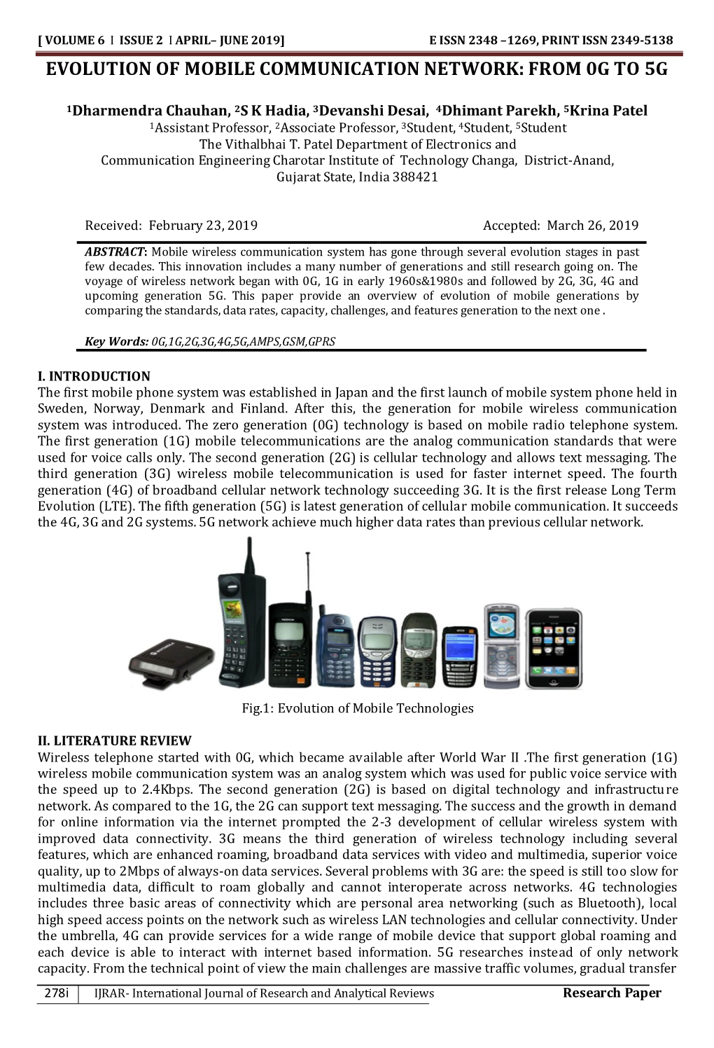 Evolution of Mobile Communication Network: from 0G to 5G