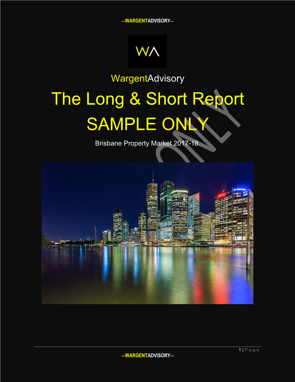 The Long & Short Report SAMPLE ONLY