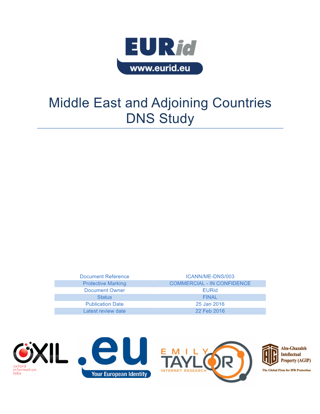 Middle East and Adjoining Countries DNS Study