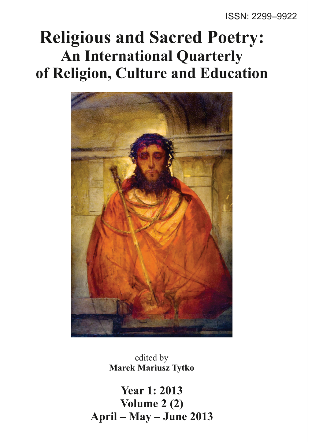 Religious and Sacred Poetry: an International Quarterly of Religion, Culture and Education’